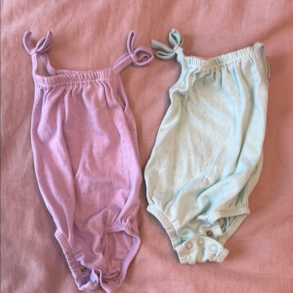 Adorable Baby Rompers in Pastel Colors